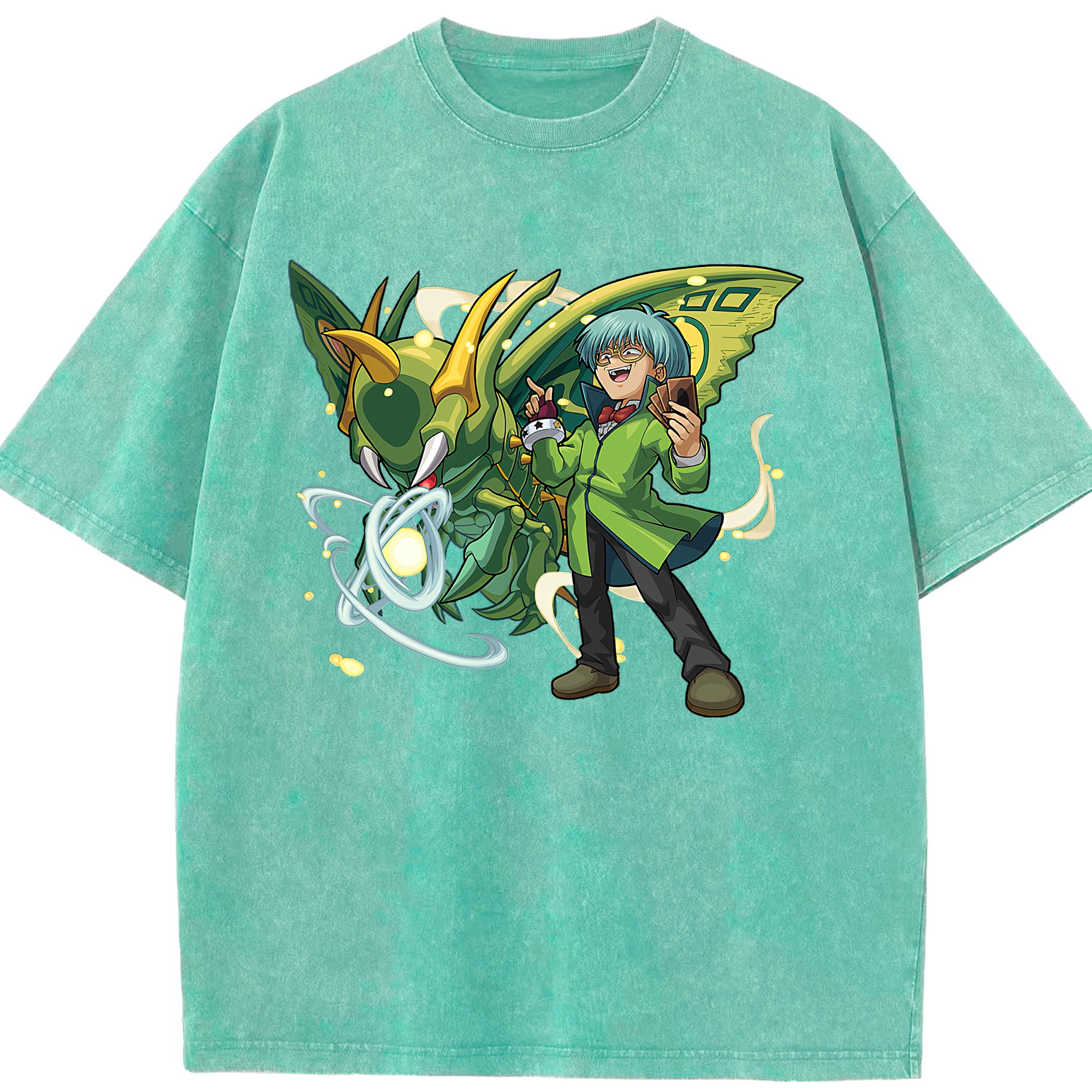 （画像用） 遊☆戯☆王 Yu-Gi-Oh! 綿100% ヴィンテージ風 半袖Tシャツ（フロントプリント）